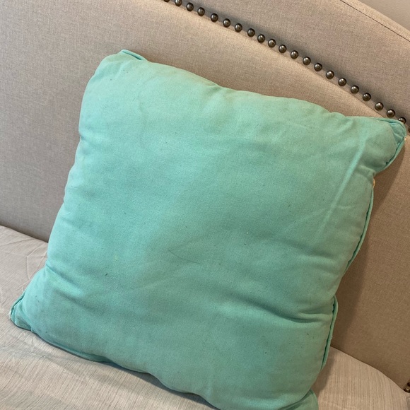 Accent Decorative Patterned Pillow teal - Picture 3 of 4